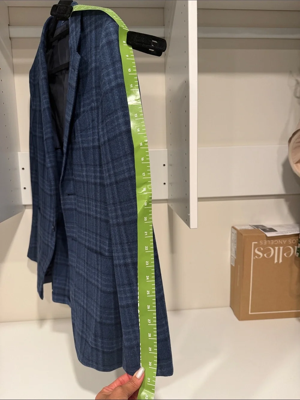 Ermenegildo Zegna Blue Plaid Sport Coat